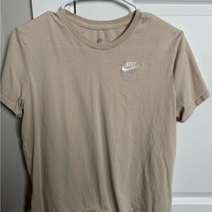 Nike Beige Short Sleeve Tee